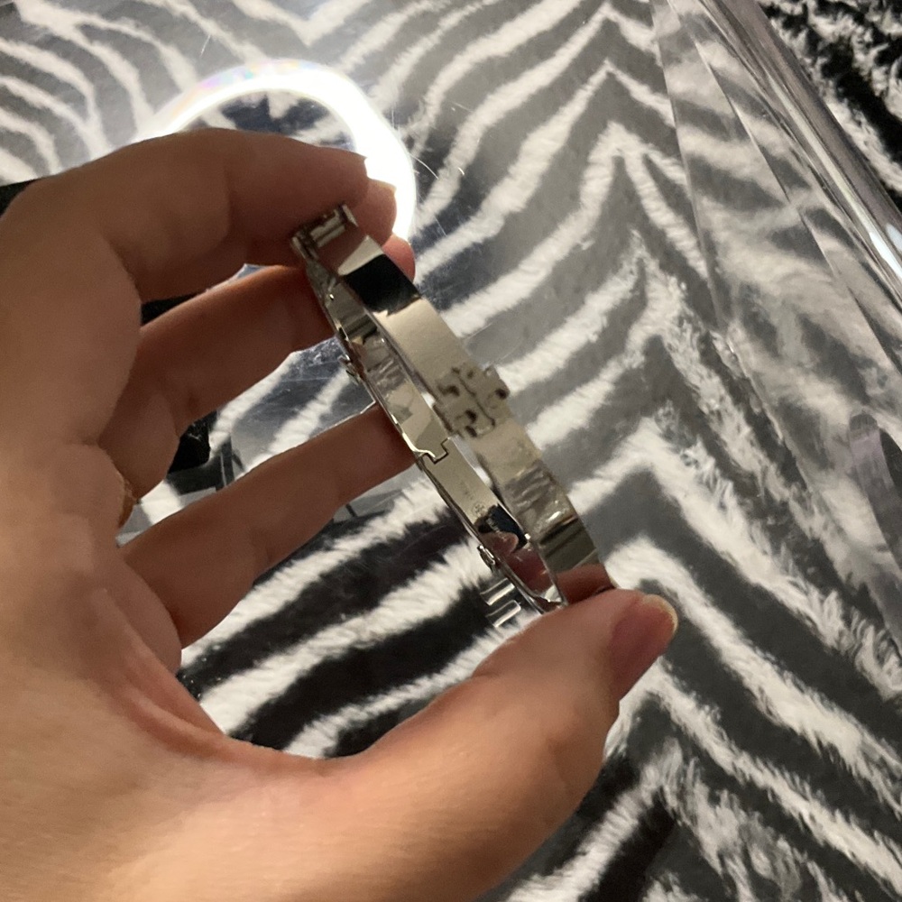 Tory Burch Shiny Silver Bracelet